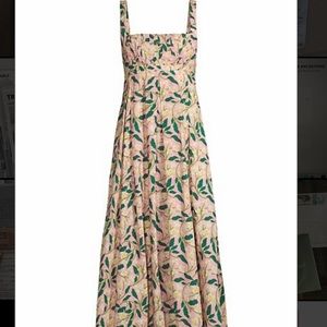 Agua by Agua Bendita - Hortensia Dos Gardenias Rosa Midi Dress